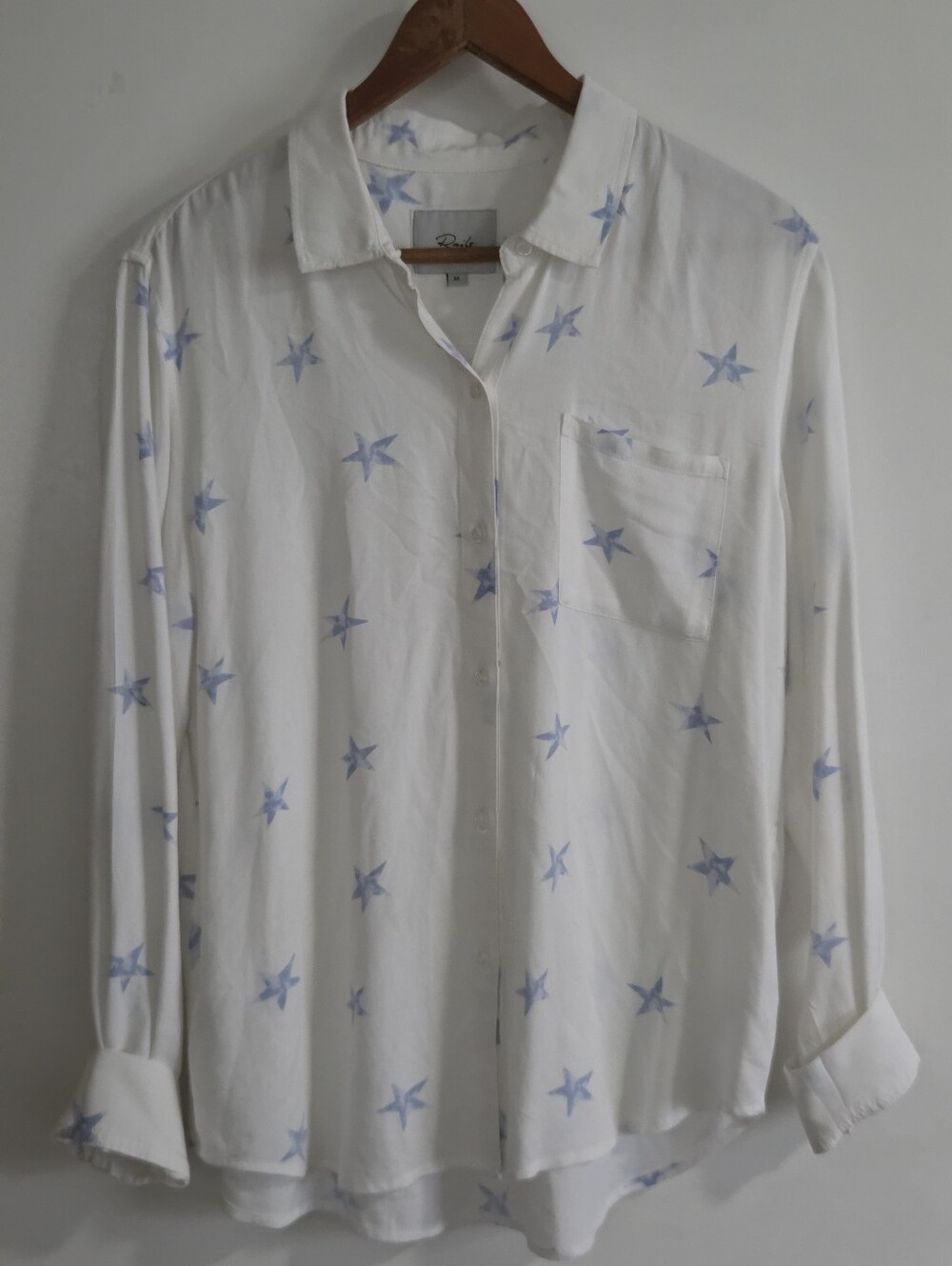 Rails Size M Rocsi Celestial Stars Print Button-Down Long Sleeve Shirt MSRP $188